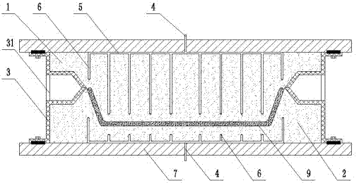 Mold special for direct-pressing forming of bathroom ceramic blank