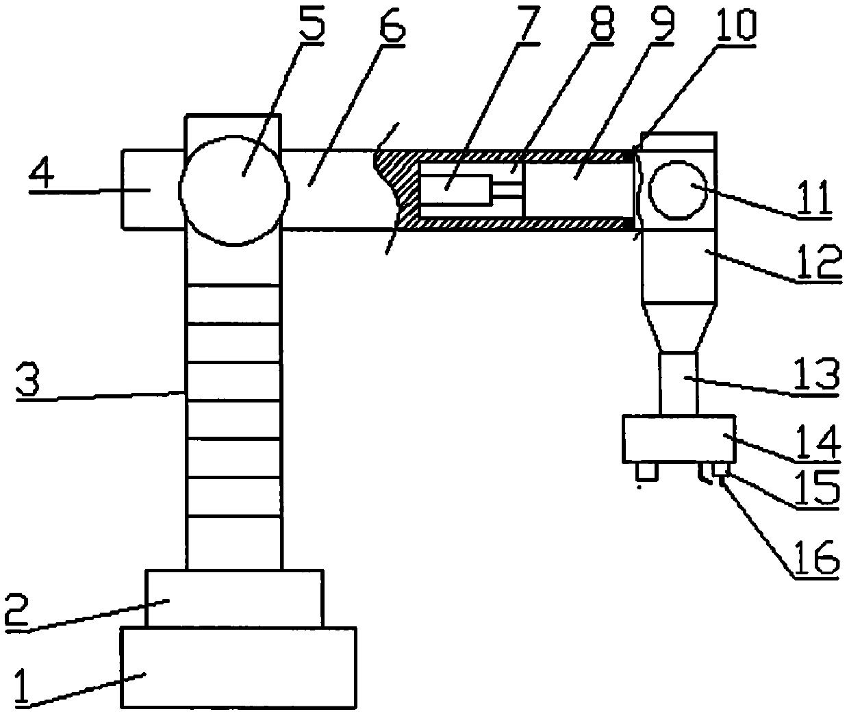 Multifunctional automobile whole-line installing robot