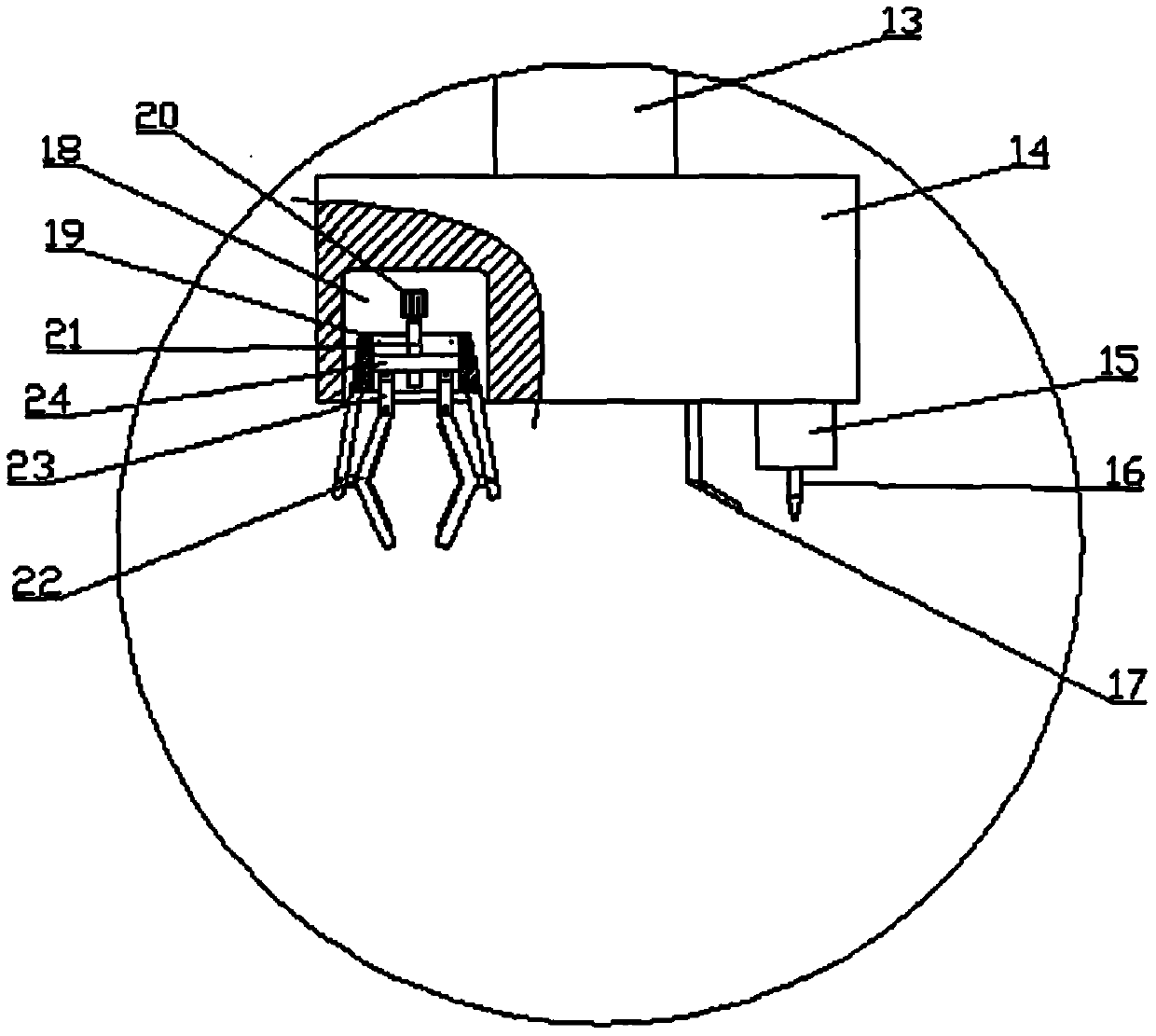 Multifunctional automobile whole-line installing robot