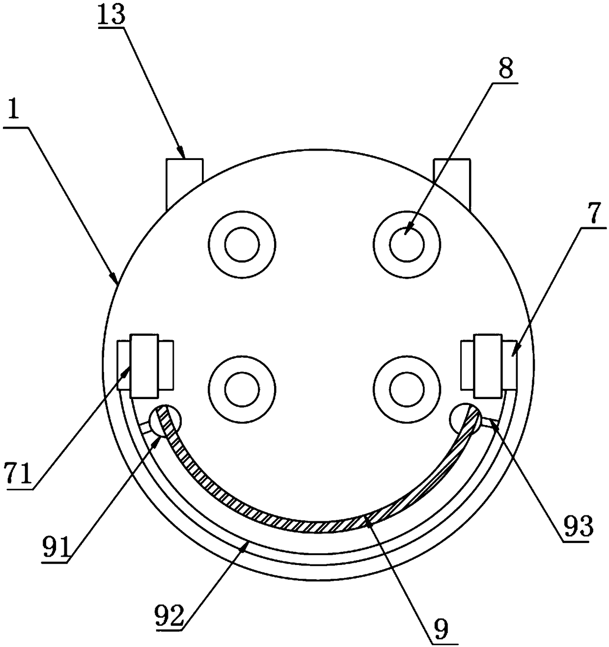 Household dust removing robot