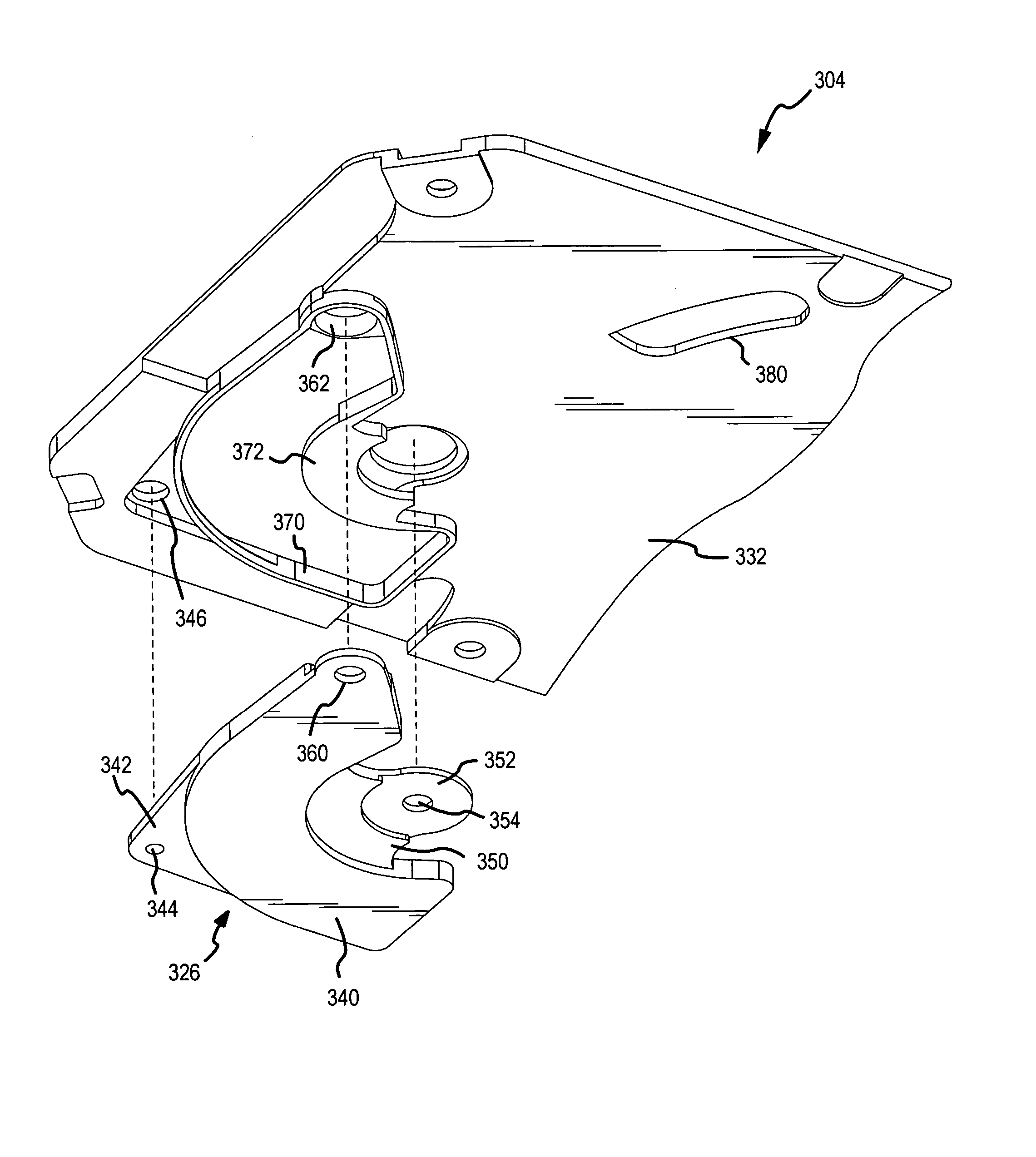 Disc drive top cover having an over-molded top pole