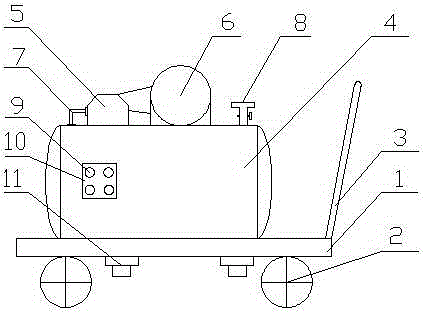 Antiskid-type air compressor