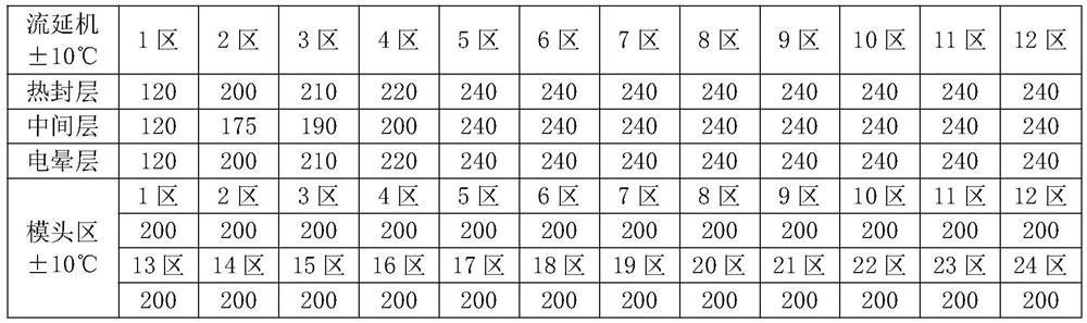 A kind of matting cast PE film and its production process