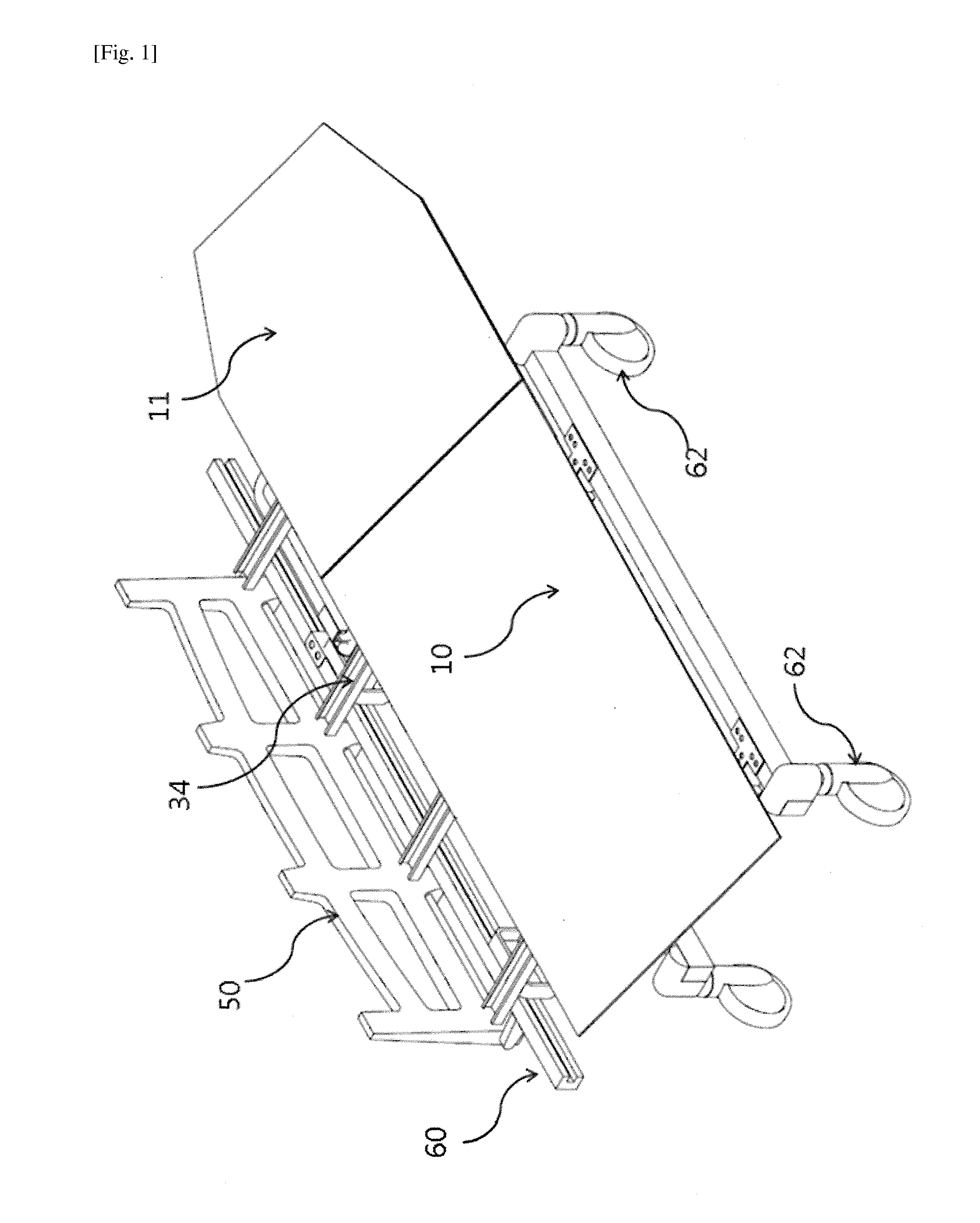 Patient transfer apparatus using side protector