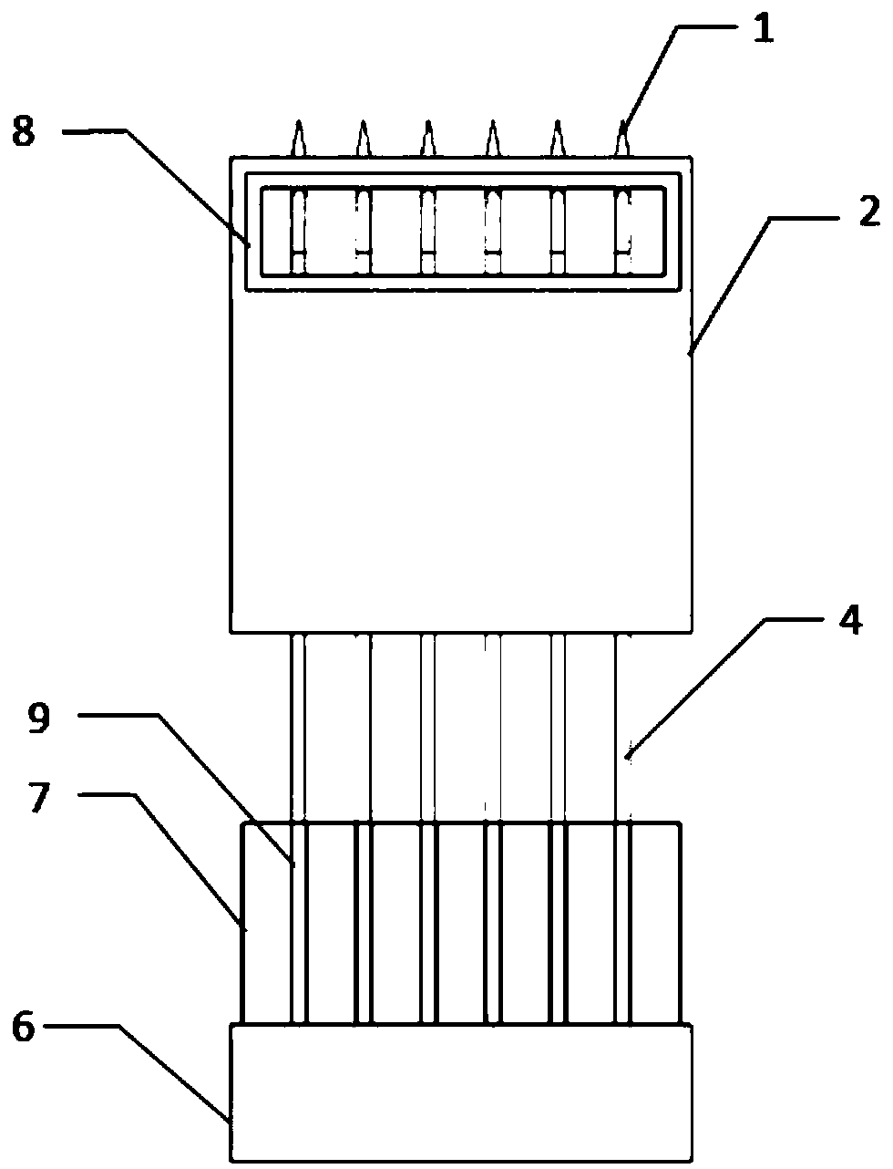 Lithium battery module based on pulsating heat pipe radiation