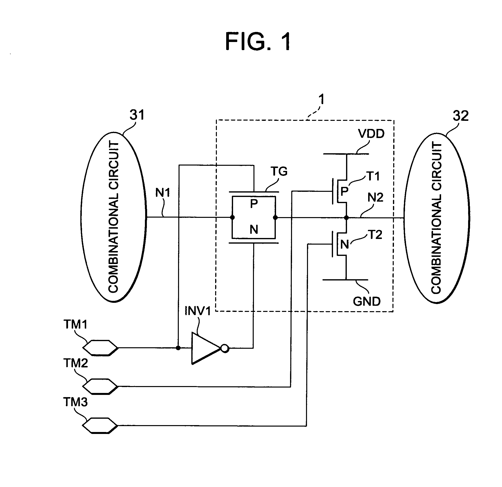 Semiconductor device test circuit, semiconductor device, and its manufacturing method