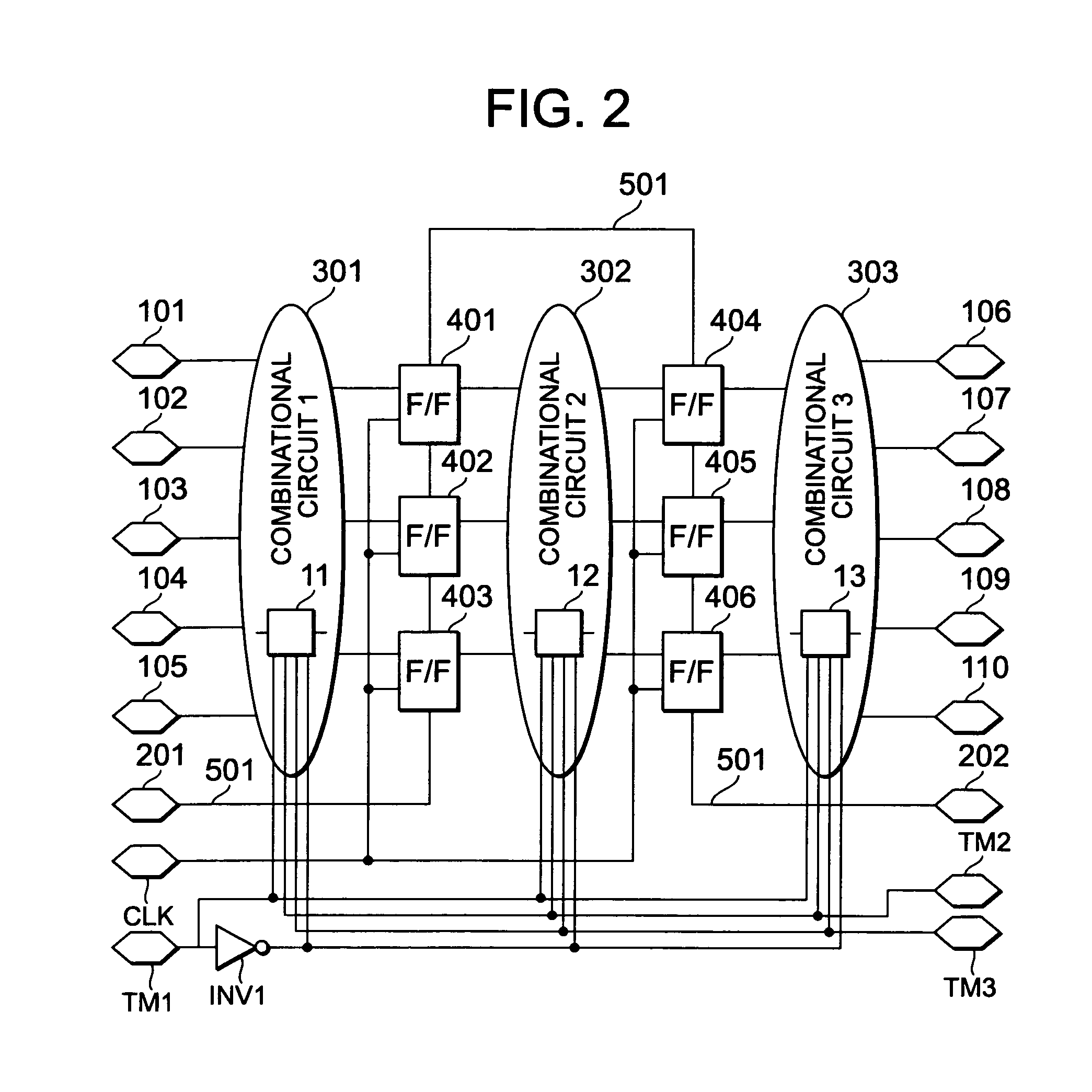 Semiconductor device test circuit, semiconductor device, and its manufacturing method