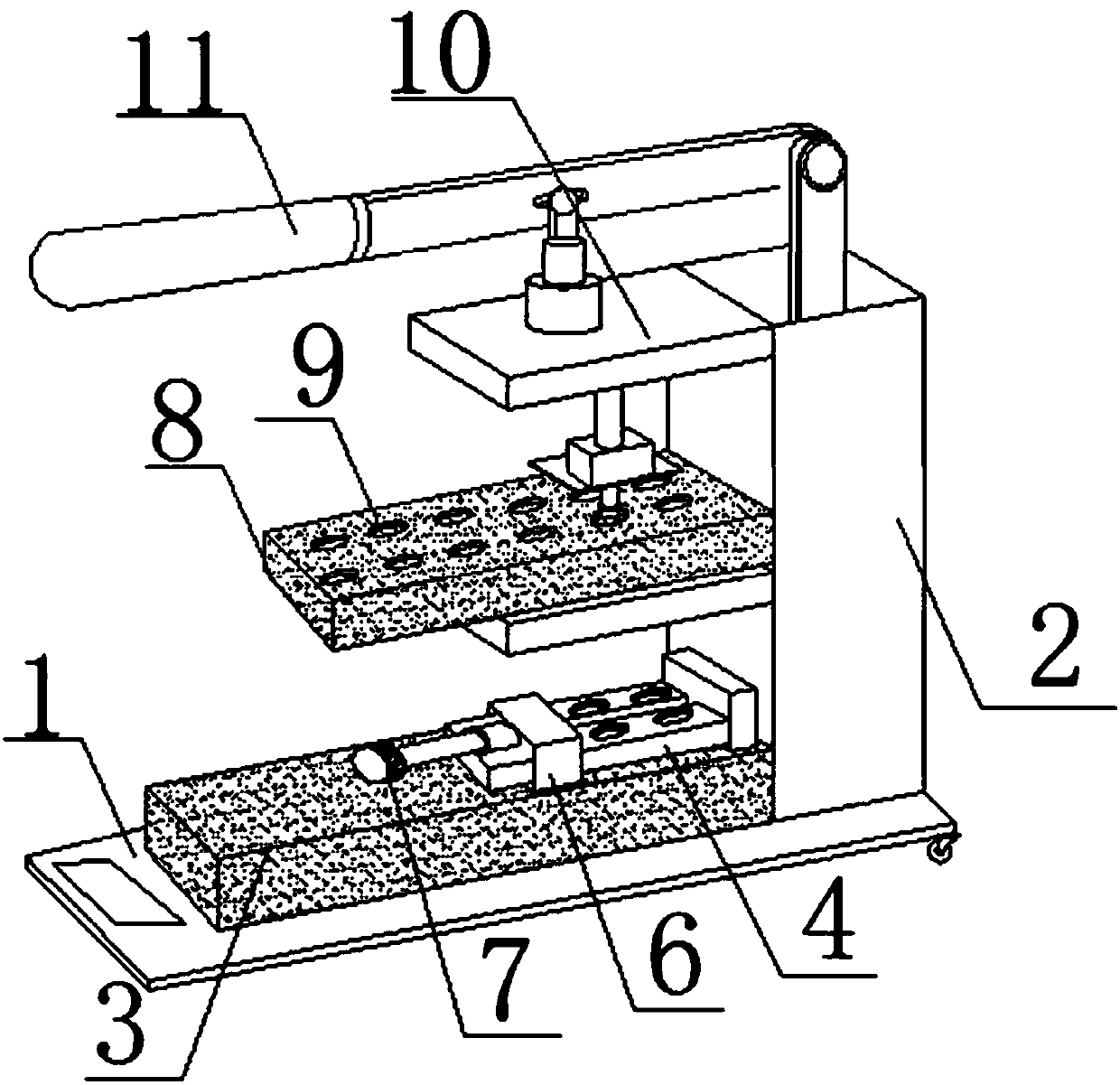 Composite layer type cutting tool with protection function