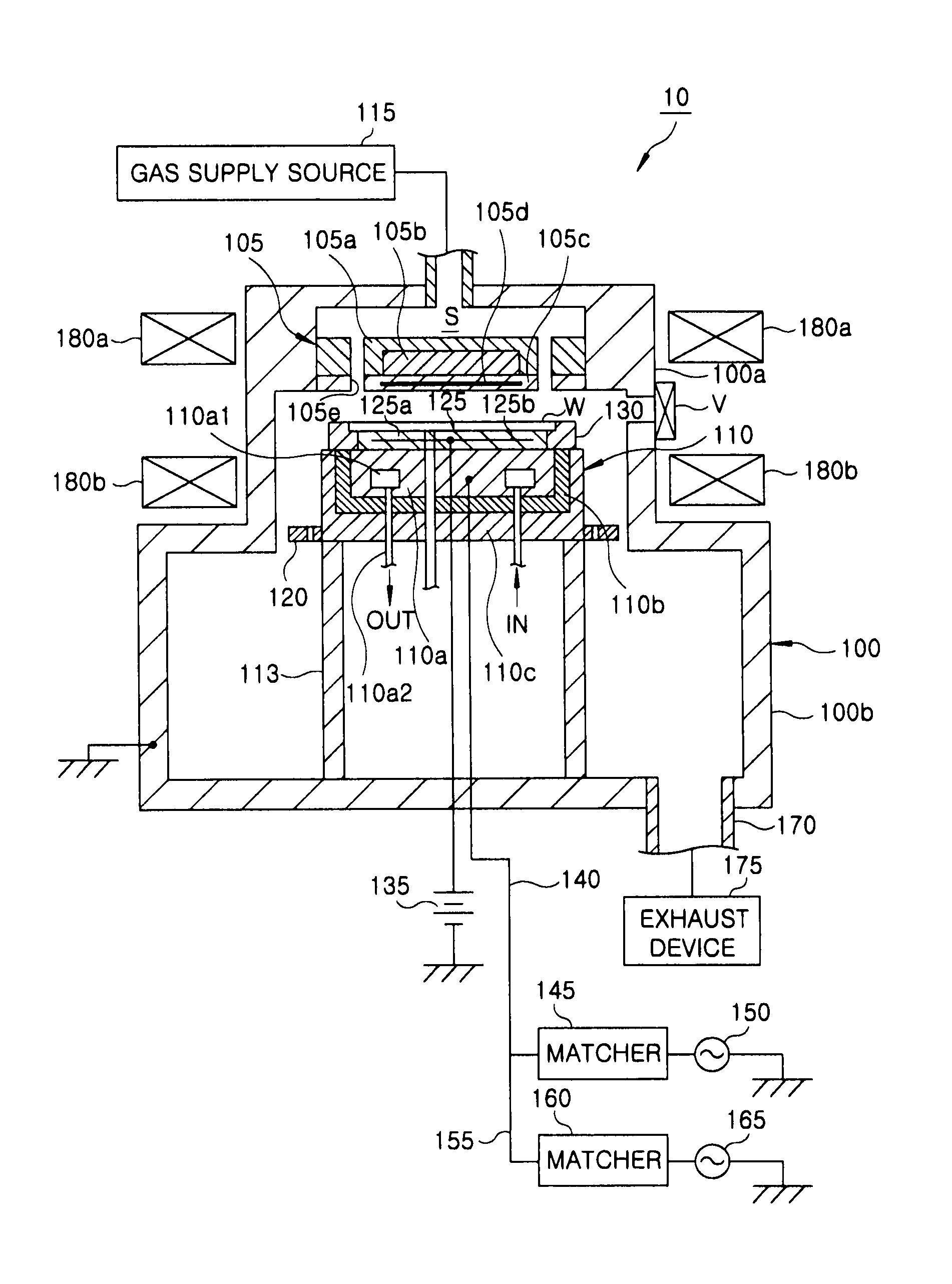 Plasma processing apparatus and electrode for same