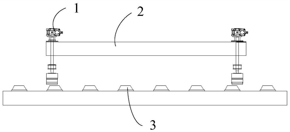 Positioning method and device for ballastless track maintenance equipment