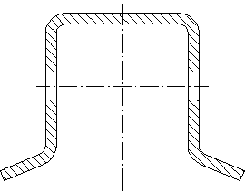 Side hole punching die of U-shaped guide rod base of automobile driving axle