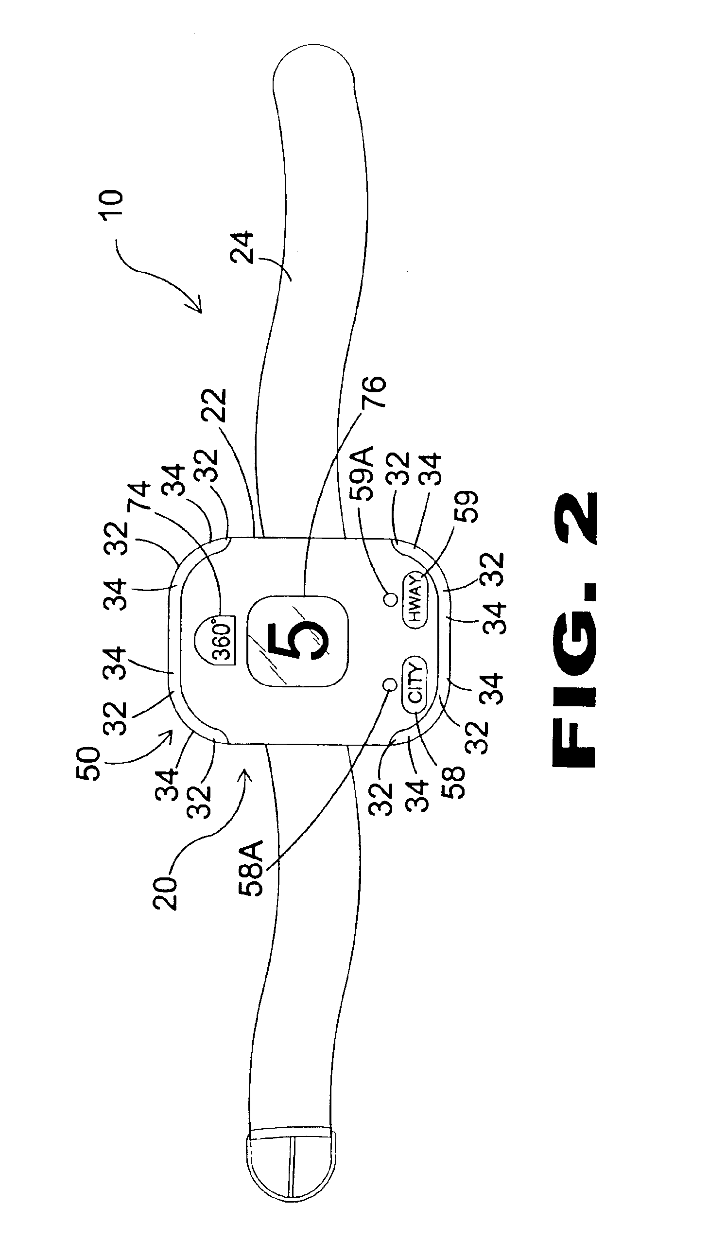 Wearable vibrating radar detection device