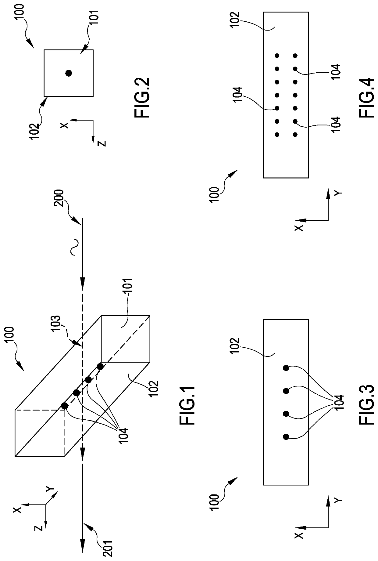 Method for encoding and decoding data by varying the distinctive characteristics of an optical radiation, encoding device and decoding system