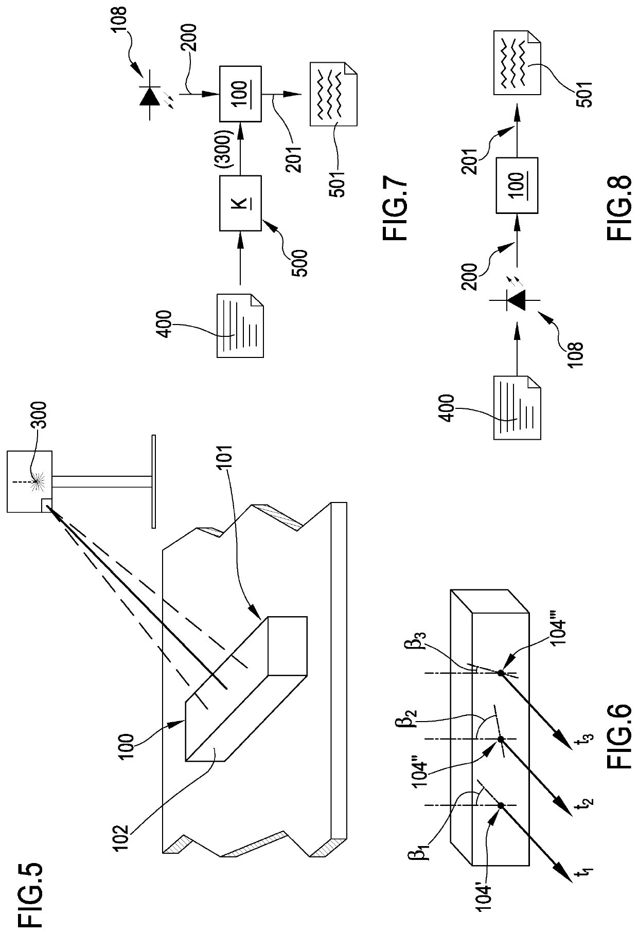 Method for encoding and decoding data by varying the distinctive characteristics of an optical radiation, encoding device and decoding system