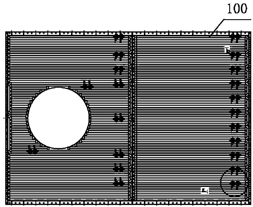 Cooling structure for settling chamber top of electric furnace and manufacturing method of cooling structure