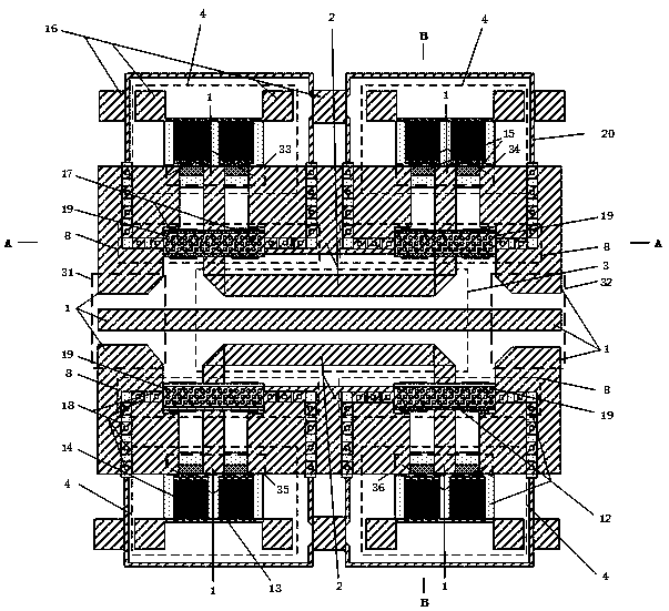 State-controllable symmetric thermoelectric MEMS microwave standing wave meter and preparation method thereof