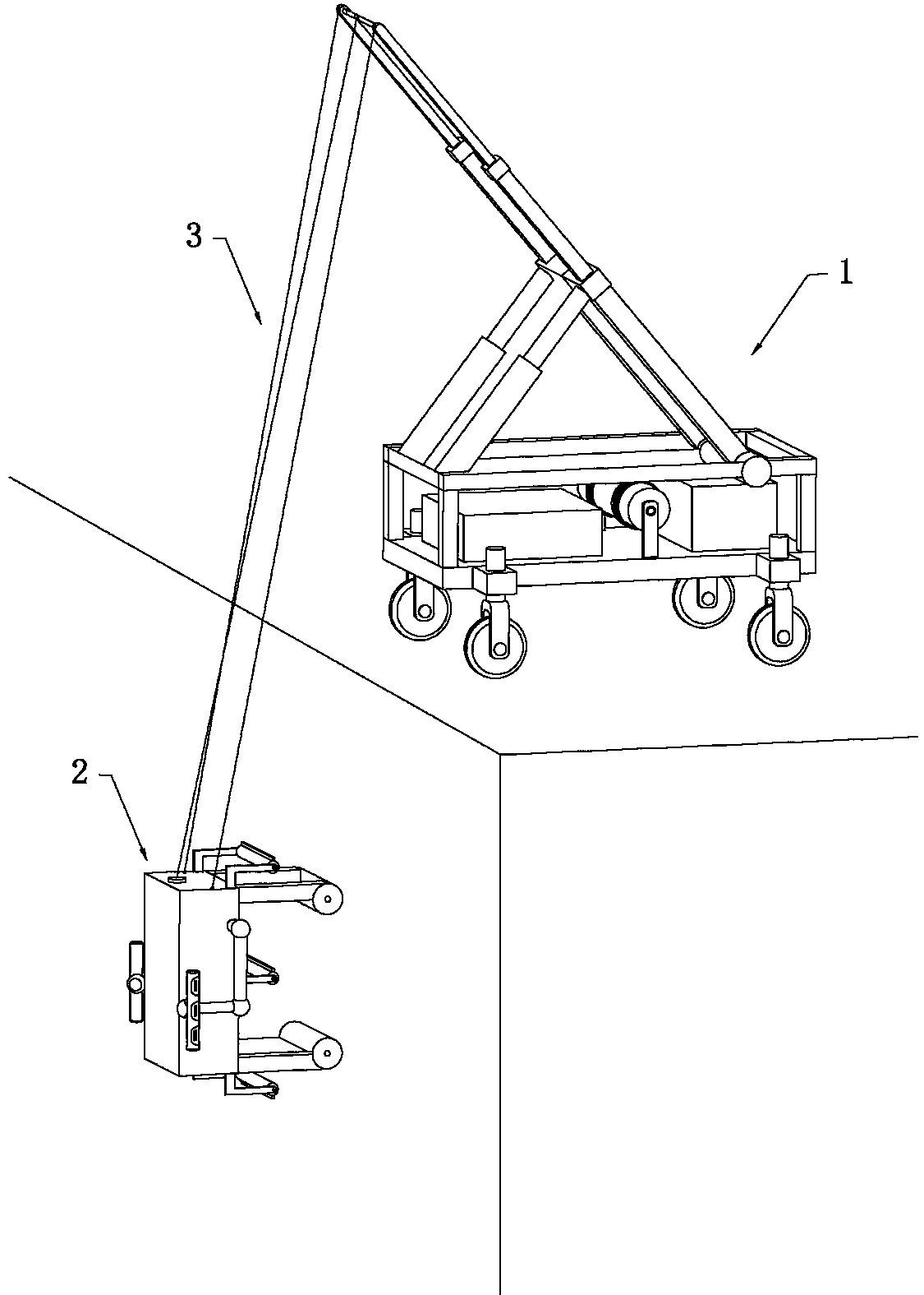 Robot for wall spraying and cleaning