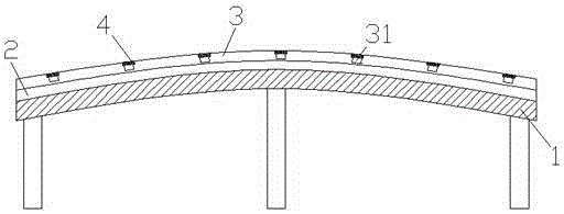 Water-accumulation-prevented bridge floor