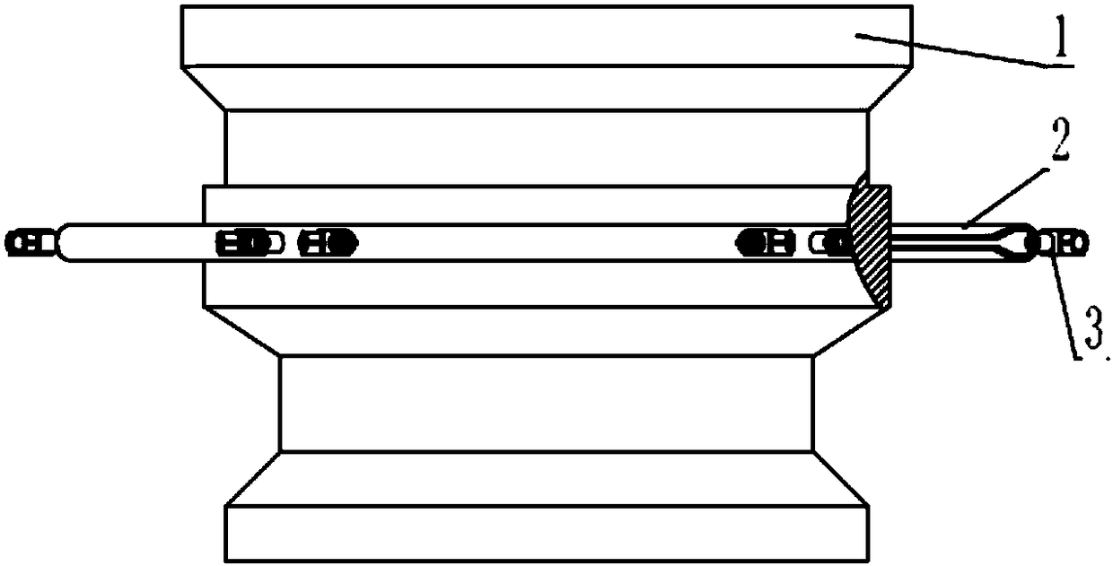 Annular cooling system of differential pressure casting machine