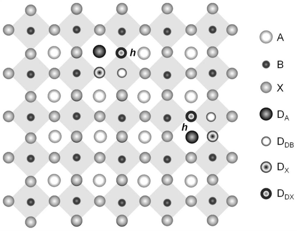 A kind of p-type doped halide perovskite semiconductor and preparation method thereof