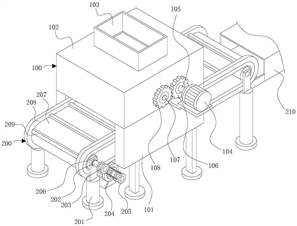 Raw material feeding device for PLA suction pipe production and using method thereof