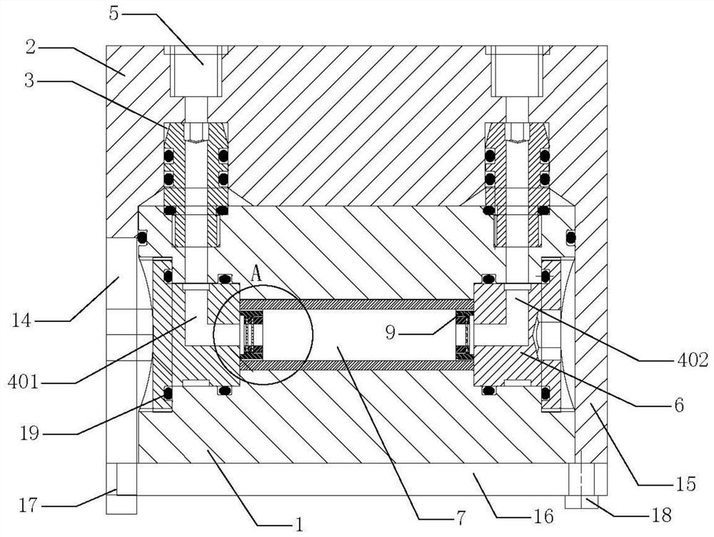 Device for extracting gaseous iodine in loop for producing iodine-125