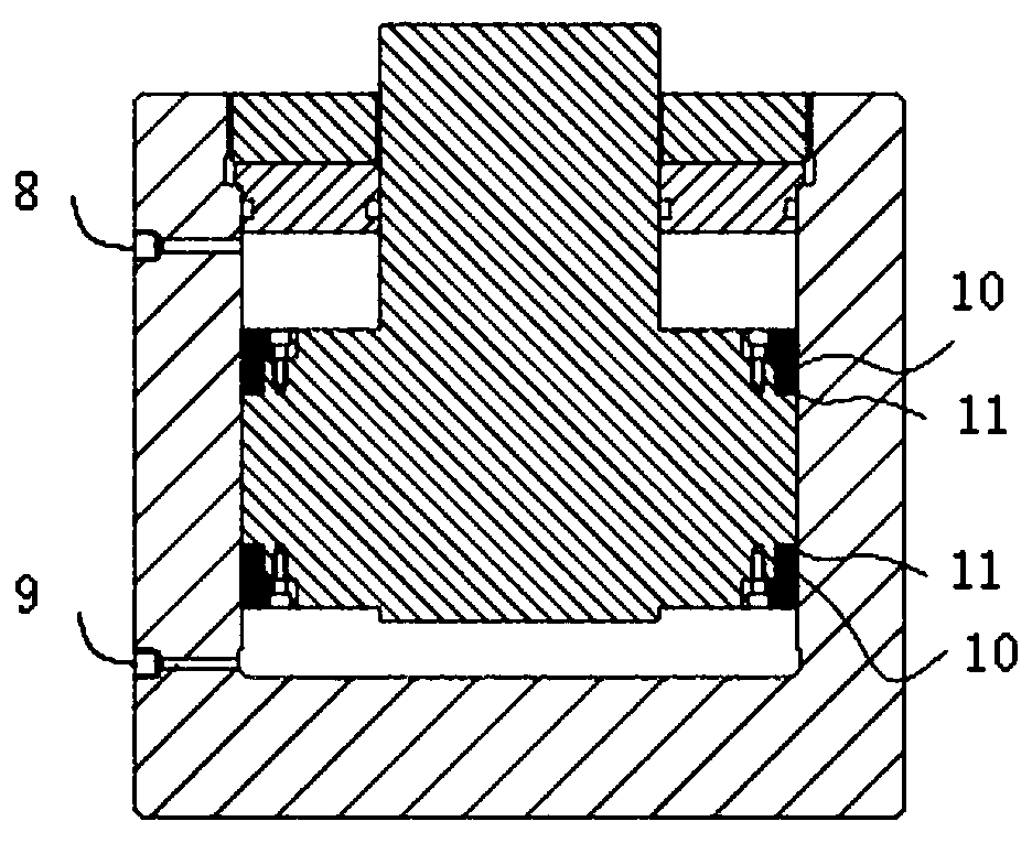 Full-hydraulic non-servo rock creep test device and method