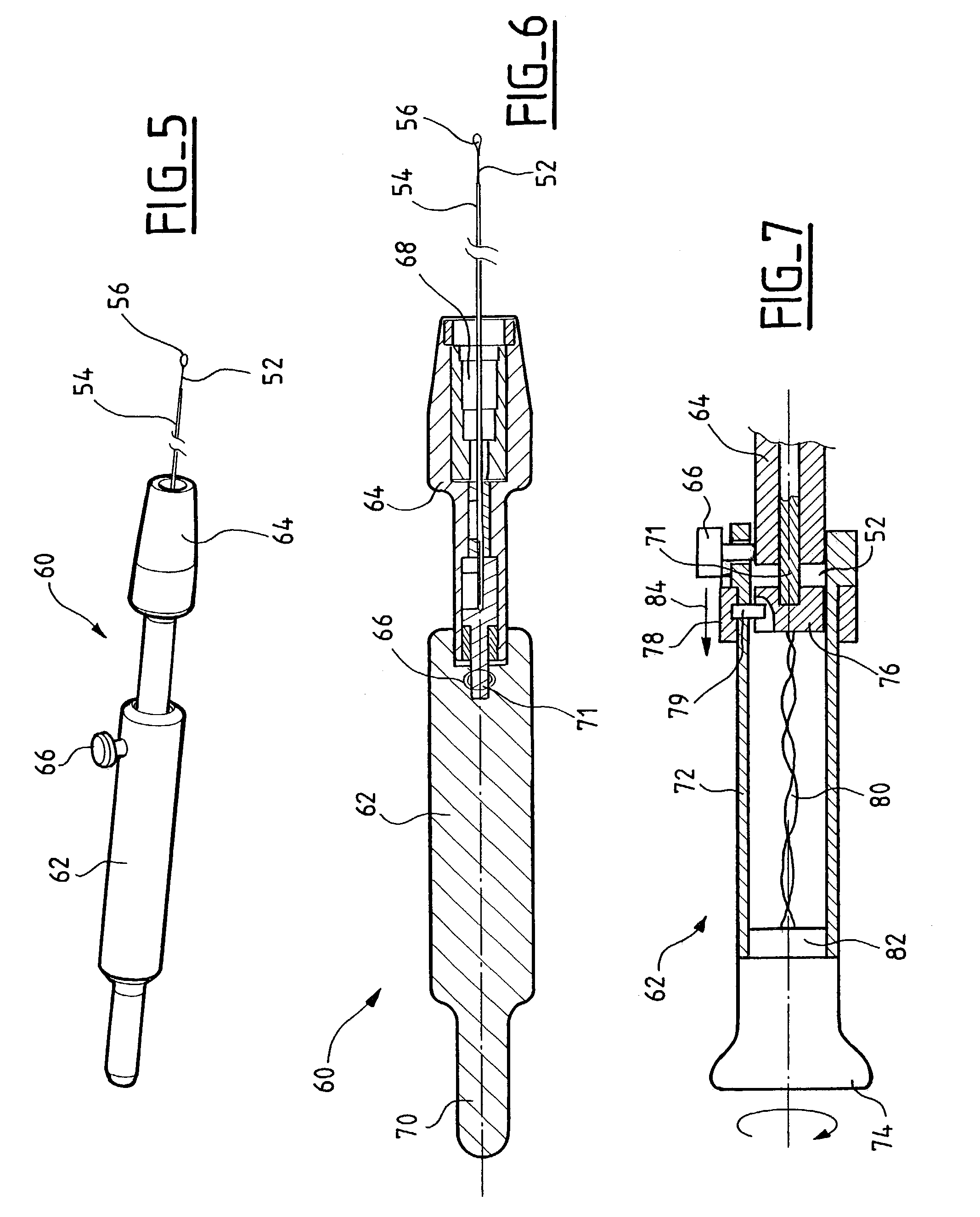 Set for installing an intracardiac stimulation or defibrillation lead equipped with a screw