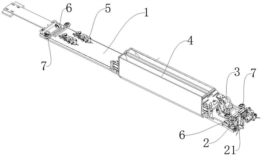 Double-end spacing stepless adjustable welding tractor for longitudinal joints of plate units