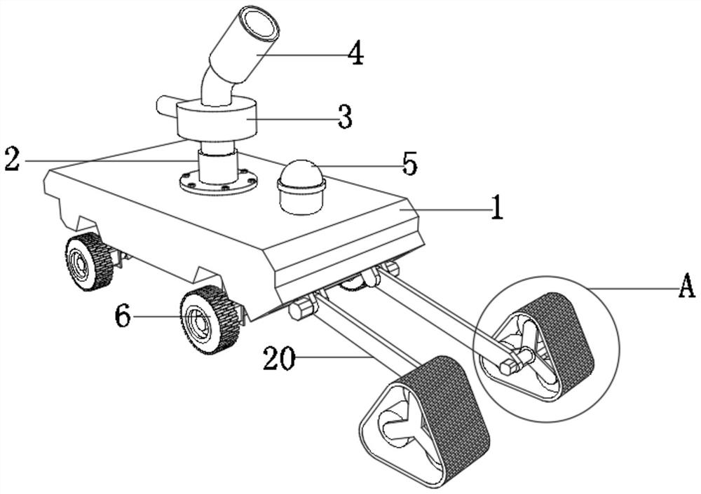 Firefighting robot for forest and grassland