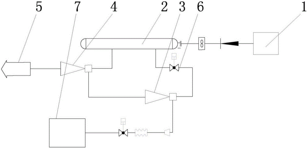 Vacuumizing system and method for vacuum cabin of ramjet engine