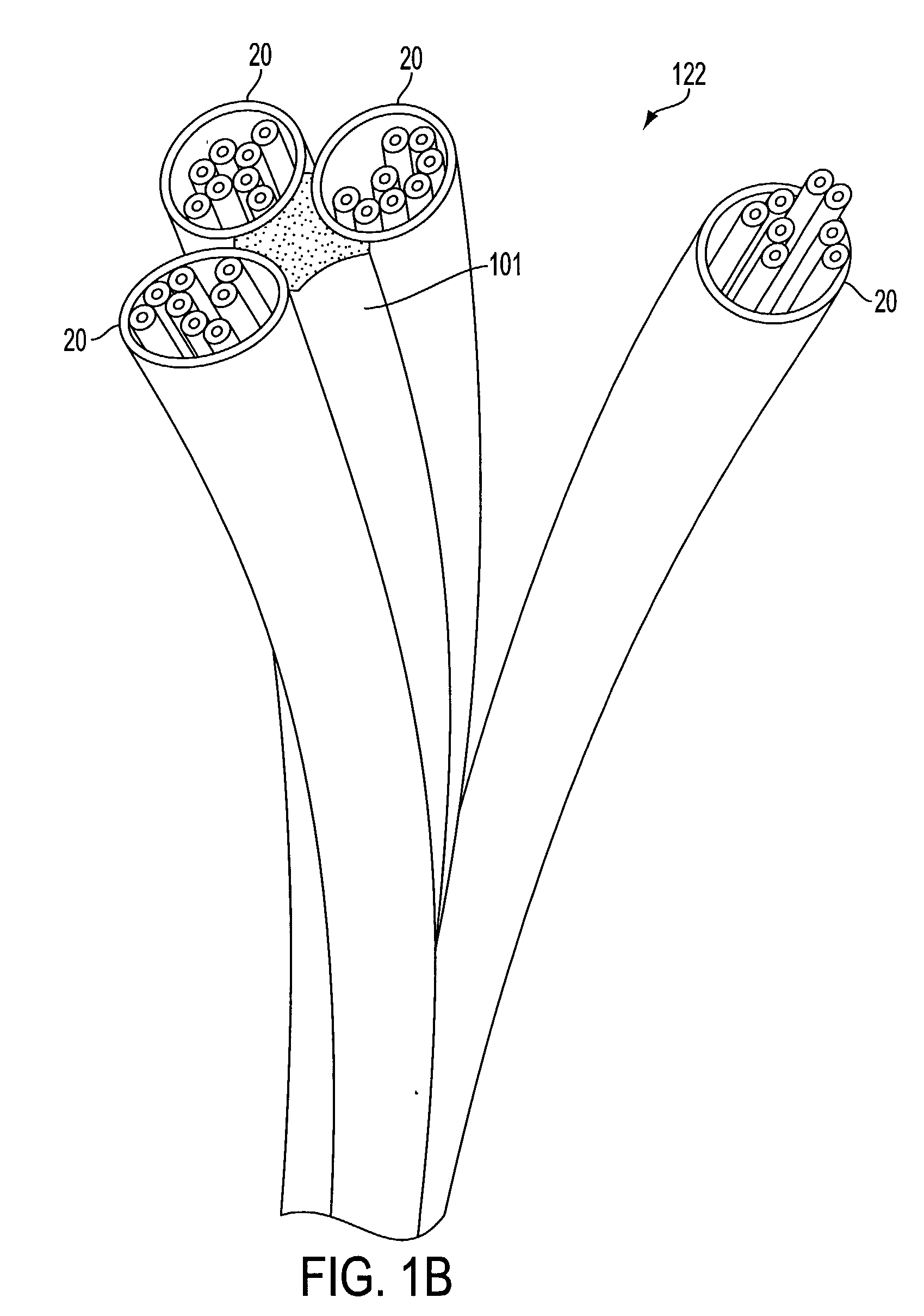 Separable multi-member composite cable