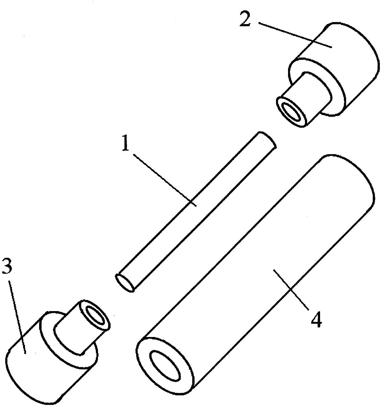 A kind of thermally induced phase separation nanofiber tubular scaffold and preparation method thereof