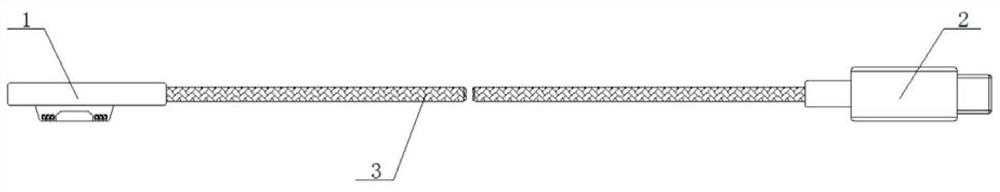 Fast charging wire with signal transmission function