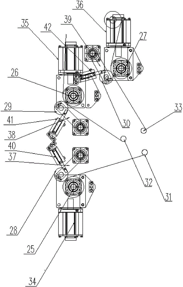 Three-axis type PP cropping and stacking machine