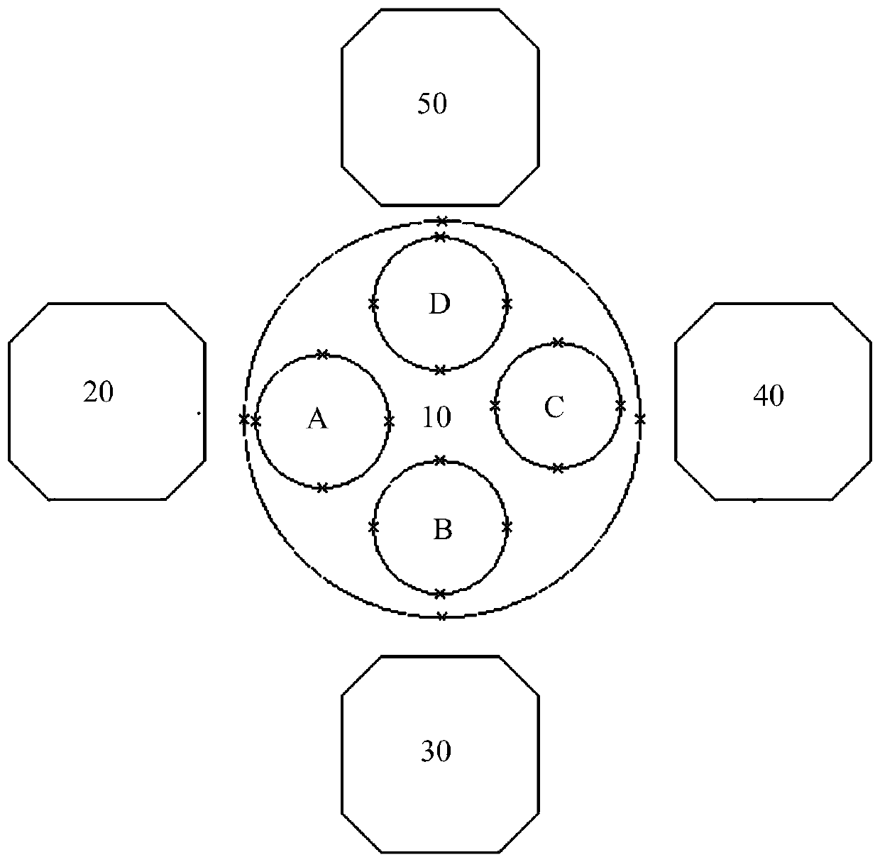 Abrasive water jet deburring system and method based on visual guidance robots