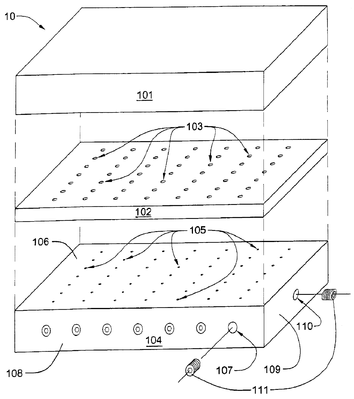 Differential pressure process for fabricating a flat-panel display face plate with integral spacer support structures