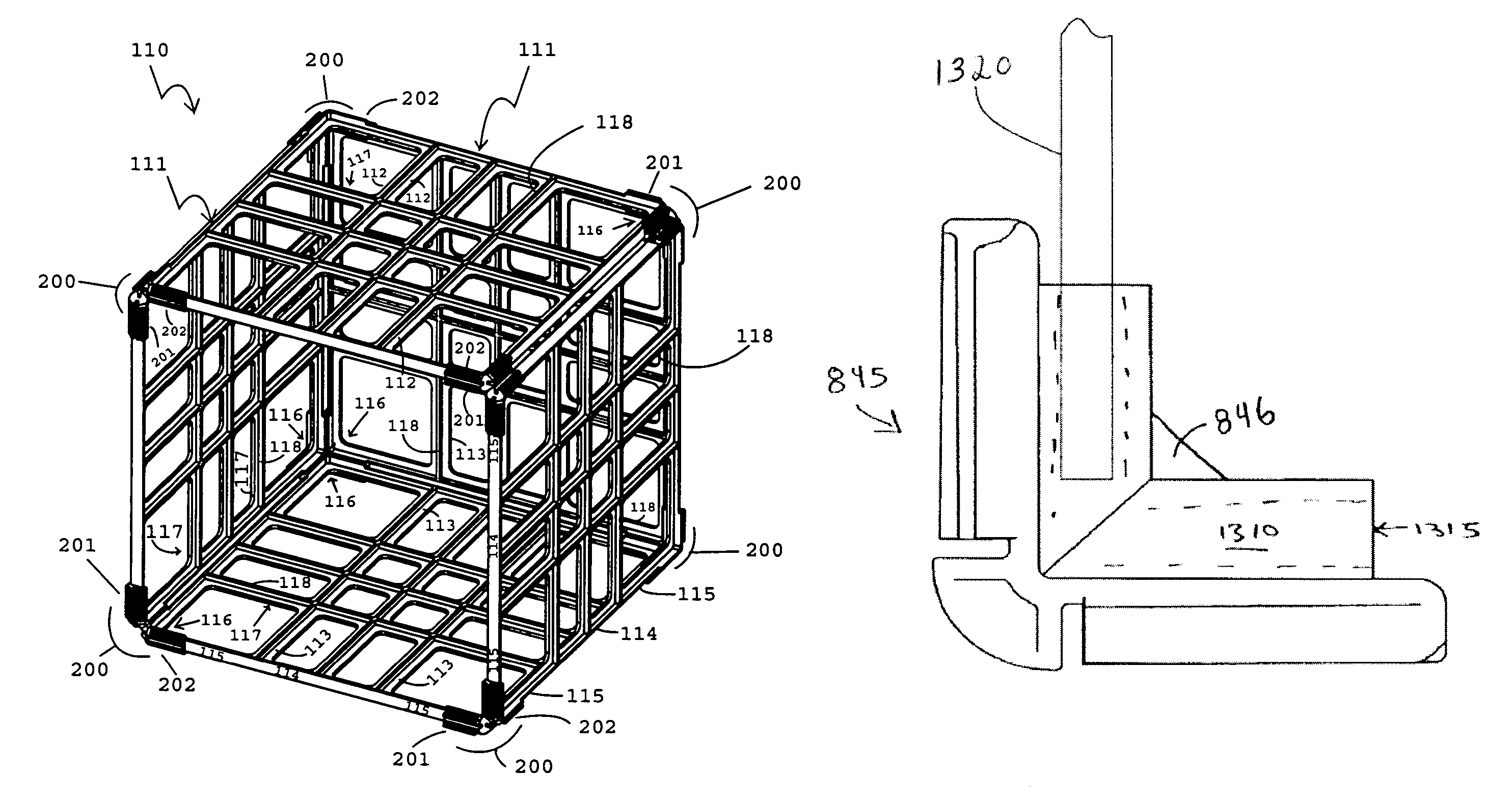 Panel cover attachments to snap together connectors