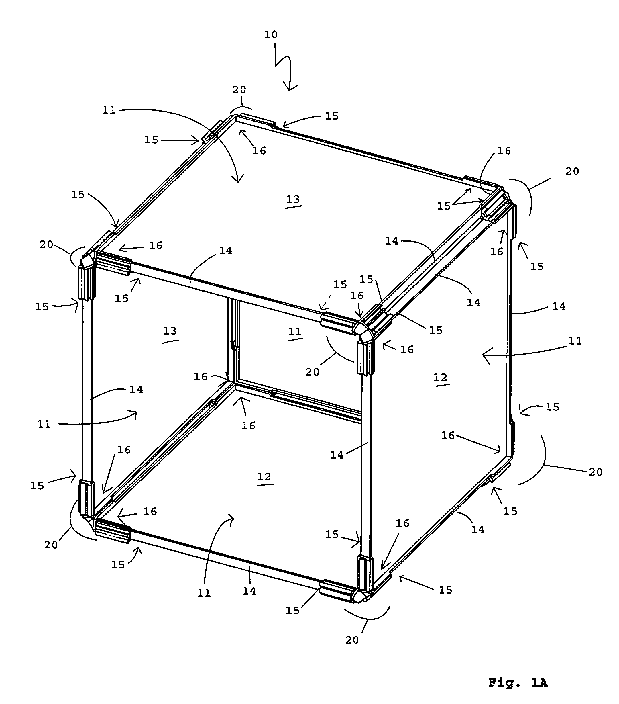 Panel cover attachments to snap together connectors