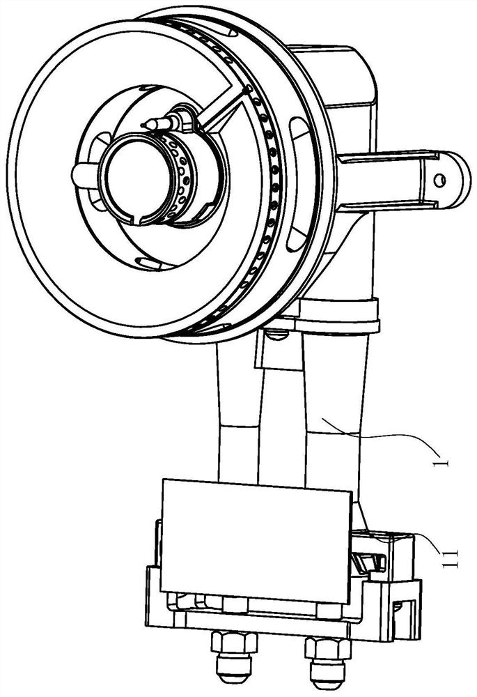 A damper adjustment mechanism for a gas cooker