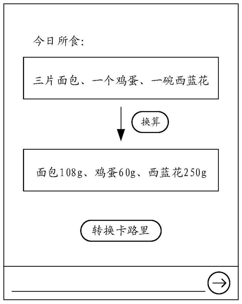 Method for controlling caloric intake, mobile terminal and computer storage medium