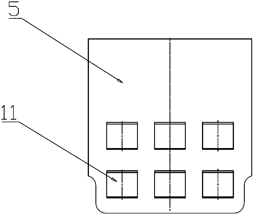 Gas mixing device of tail gas denitration SCR (Semiconductor Control Rectifier) system of high-power diesel engine for ship