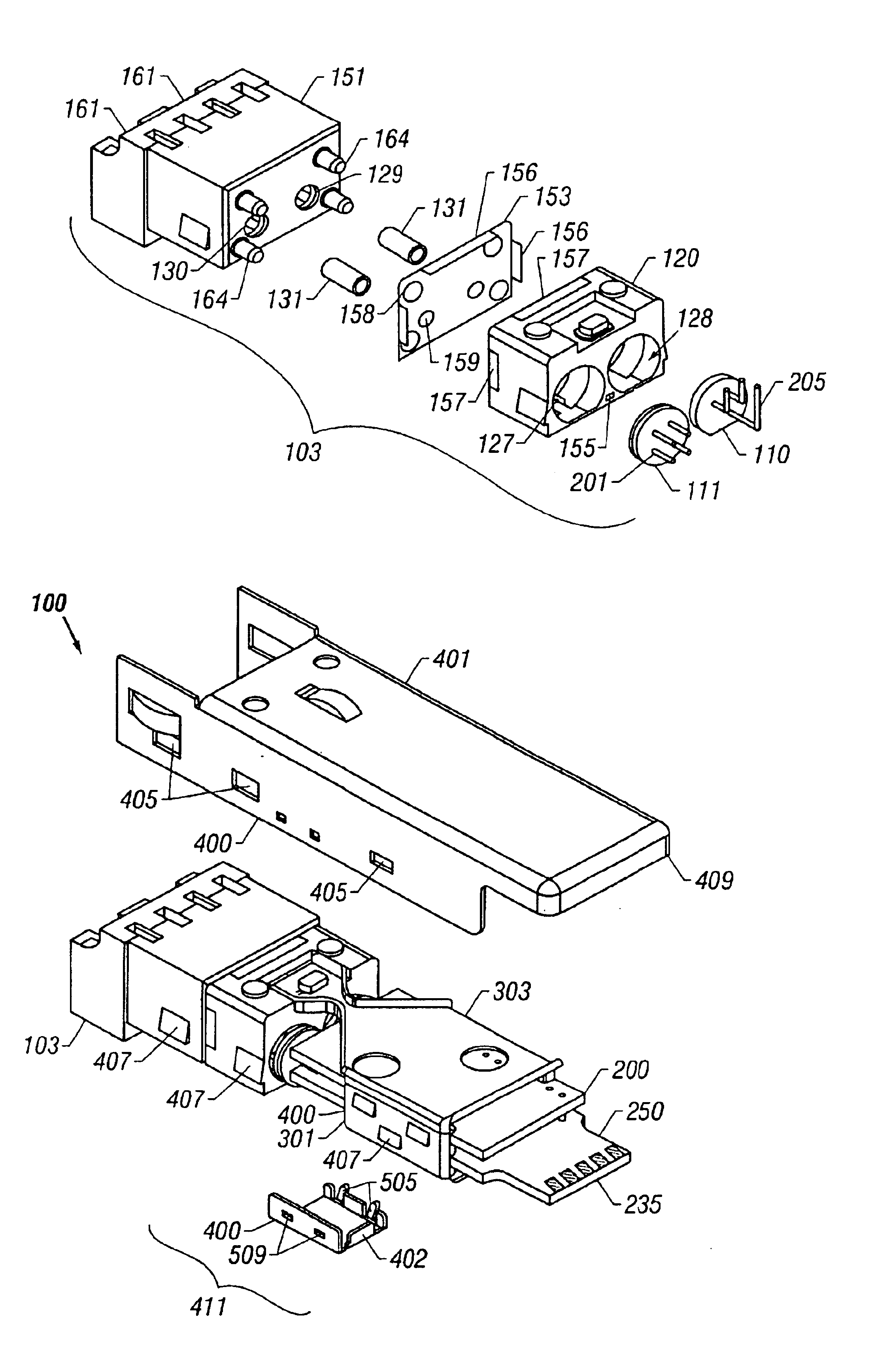 Hot pluggable optical transceiver in a small form pluggable package