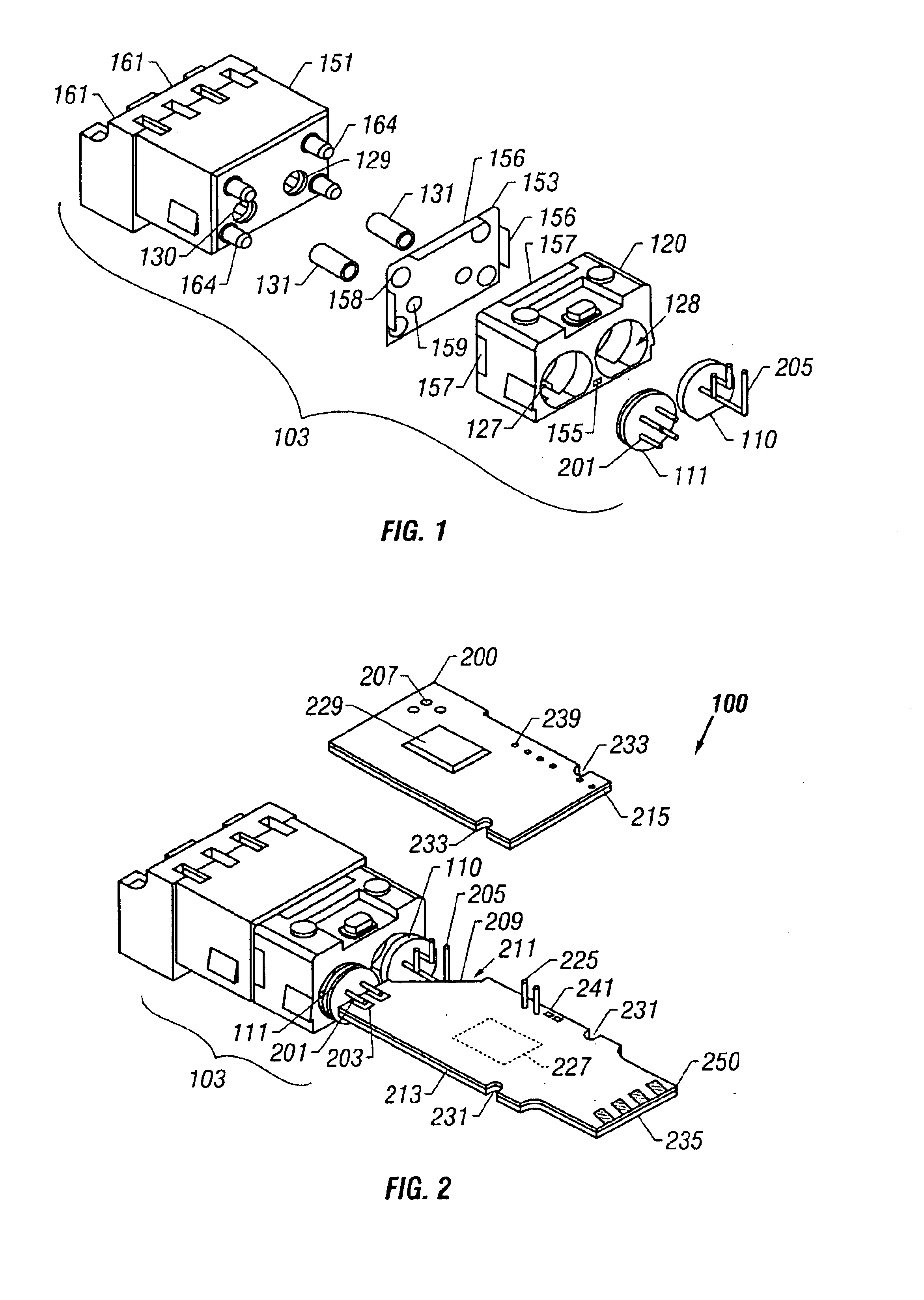 Hot pluggable optical transceiver in a small form pluggable package