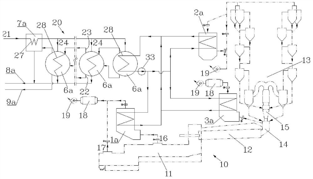 Coastal area cement production and seawater desalination combined implementation system and method