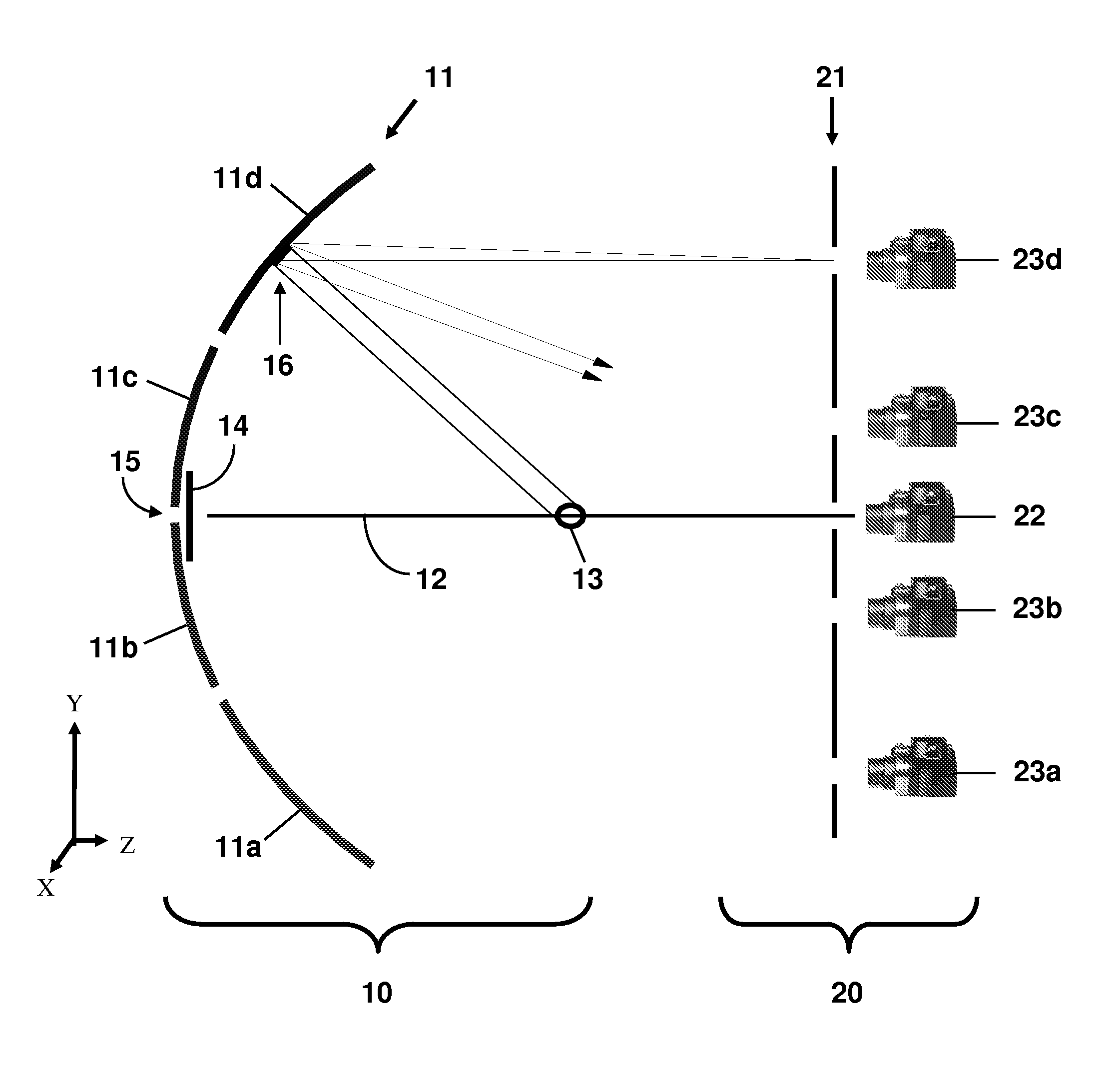 Alignment method for parabolic trough solar concentrators