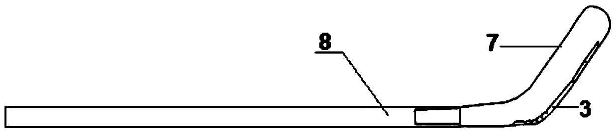 Dry land hockey stick and manufacturing method of dry land hockey stick