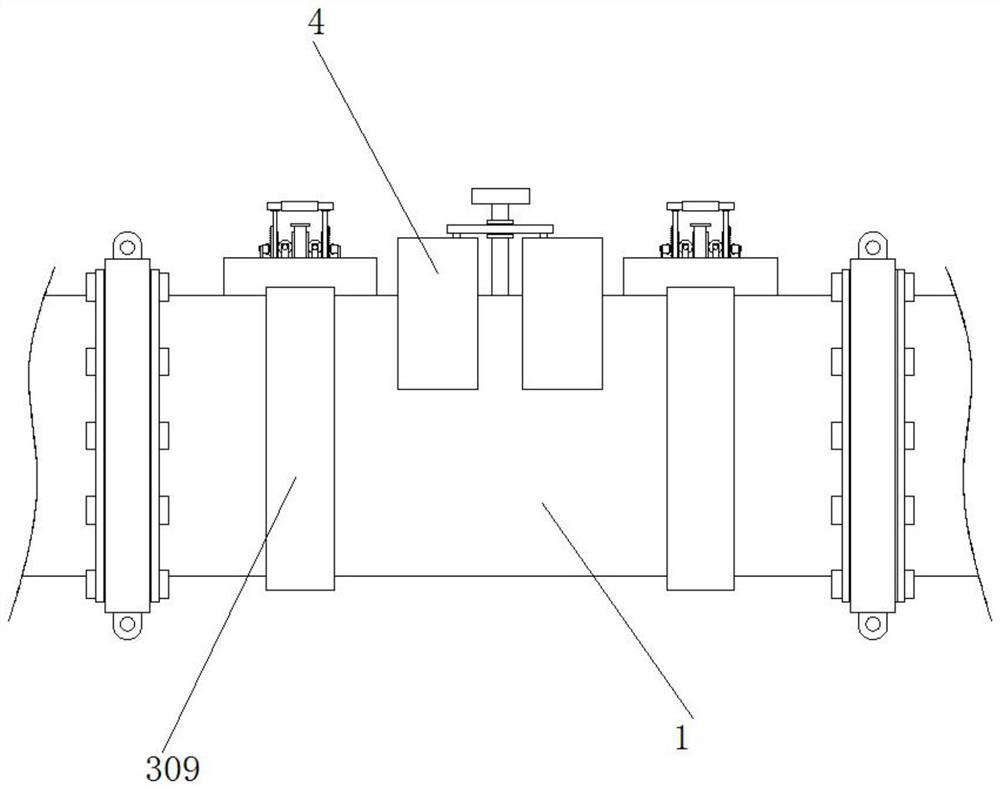 Oil-gas long-distance pipeline device with plugging function