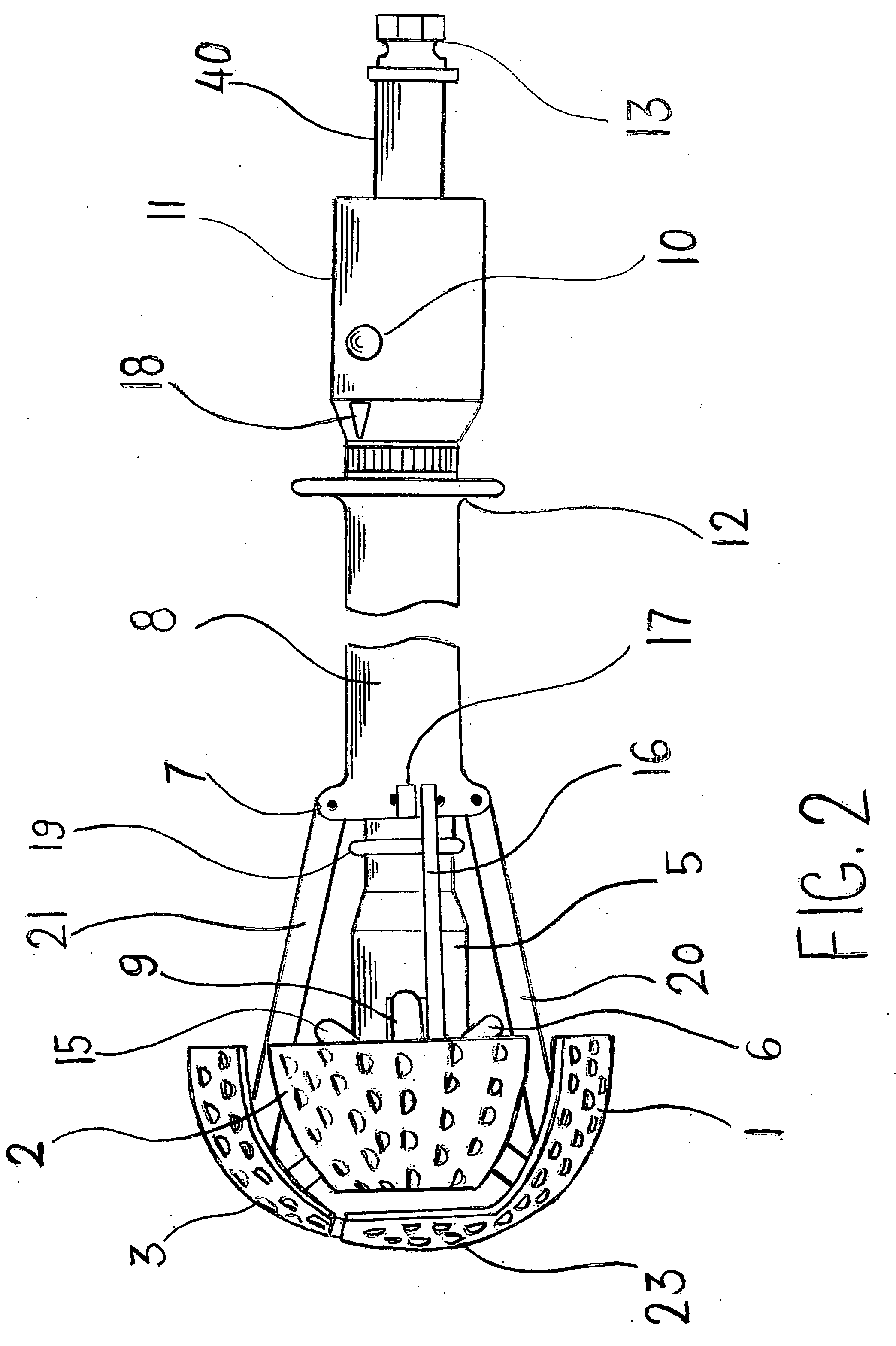 Expandable spring loaded acetabuler reamer