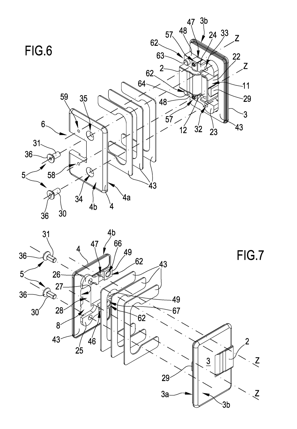 Hinge for revolving shutters, especially of shower boxes